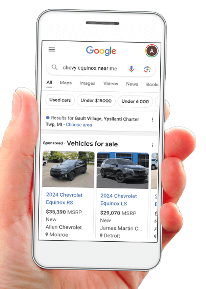 google vehicle ad