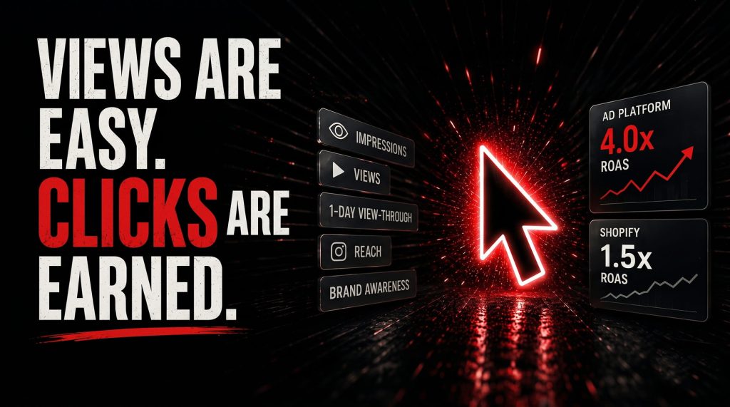 Clicks are earned